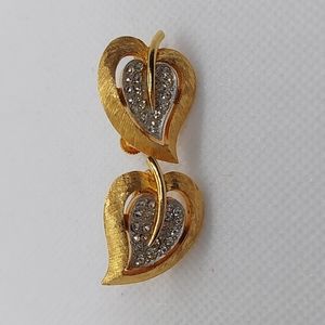 Vintage Leaf Clip on Earrings